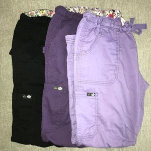 3 pair Koi scrub pants
